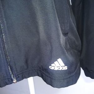 Adidas lightweight vented flap back black M jacket